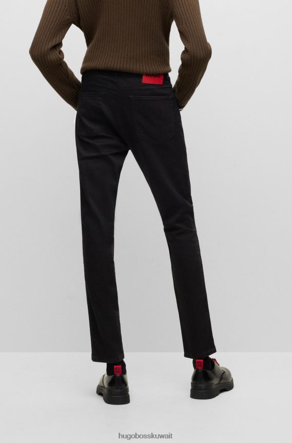 4TFNJN2373 أسود Hugo Boss بنطلون جينز Hugo أسود فائق النحافة من قماش الدنيم المطاطي المريح