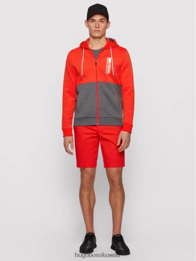 4TFNJN239 البحرية / الرمادي / البرتقالي Hugo Boss الرمز البريدي من خلال هوديي ساغي 50447024 البحرية