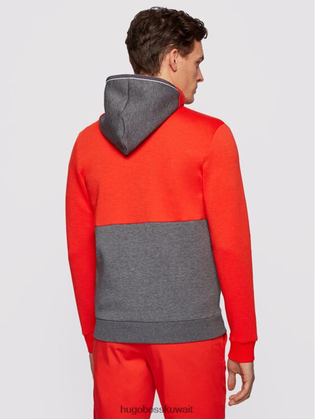 4TFNJN239 البحرية / الرمادي / البرتقالي Hugo Boss الرمز البريدي من خلال هوديي ساغي 50447024 البحرية