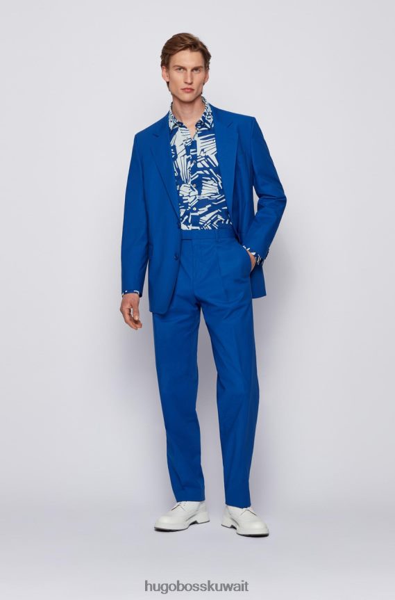 4TFNJN250 أزرق Hugo Boss قميص كاجوال روني 50453093 أزرق