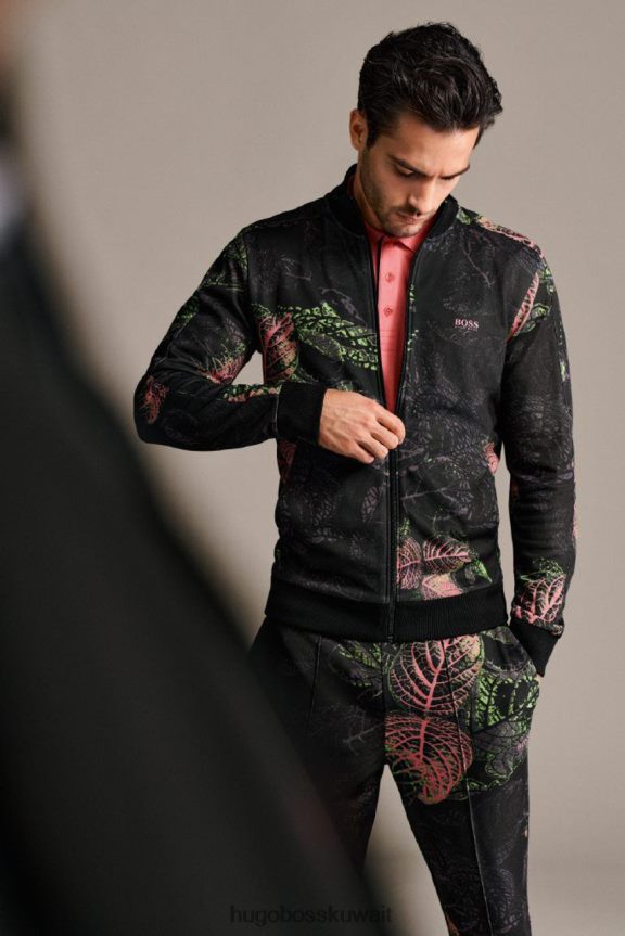 4TFNJN253 أسود Hugo Boss جيرسي سكارلي 50448202 أسود