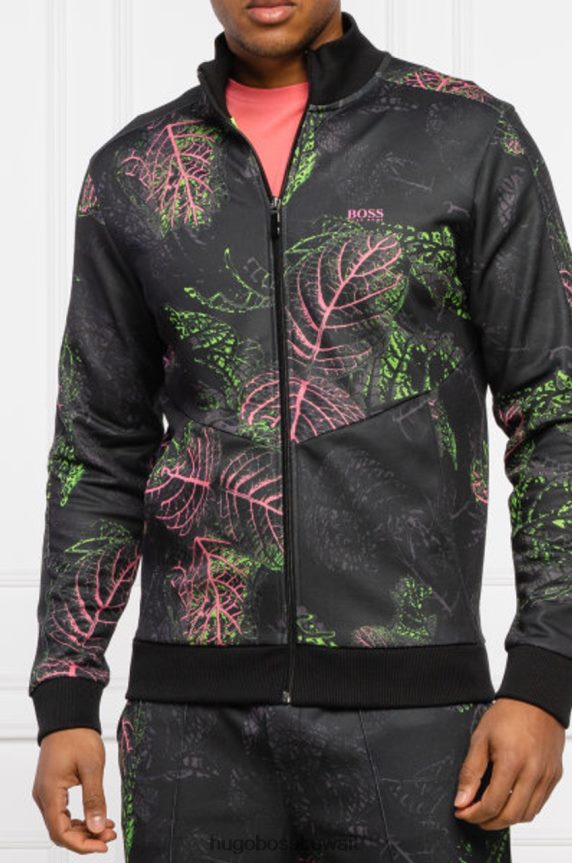 4TFNJN253 أسود Hugo Boss جيرسي سكارلي 50448202 أسود