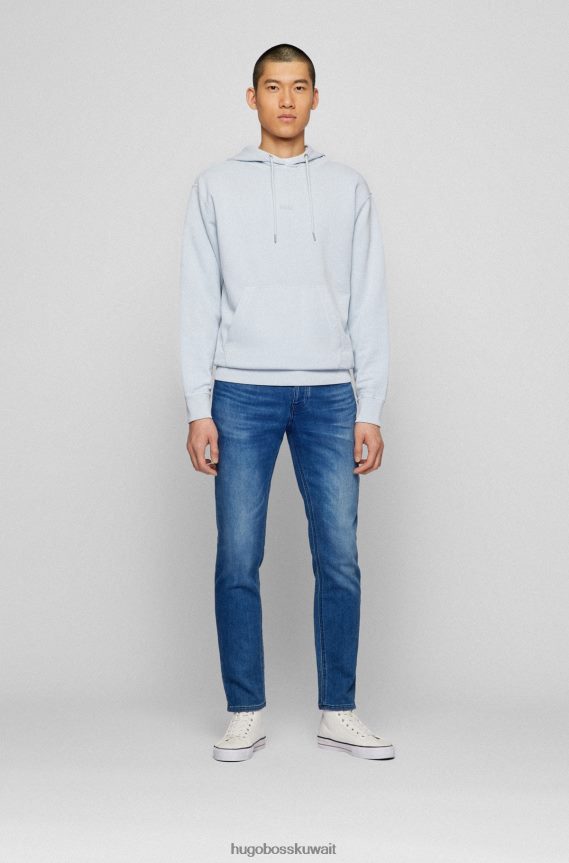 4TFNJN2673 أزرق غامق Hugo Boss بنطال جينز مدبب من قماش الدنيم الأزرق المريح باللون الأزرق الداكن