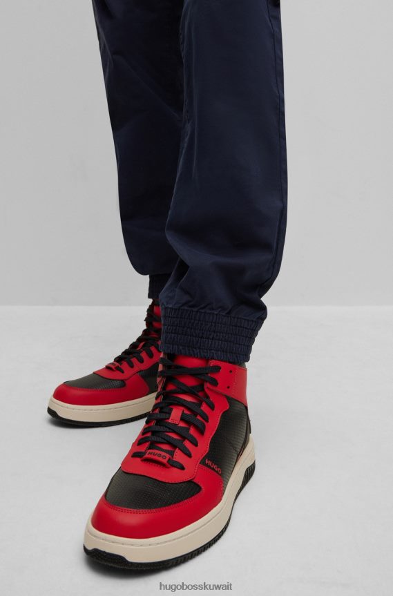 4TFNJN2692 أزرق غامق Hugo Boss بنطال تشينو هوغو ذو قصة ضيقة باللون الأزرق الداكن مصنوع من قطن الغبردين المطاطي