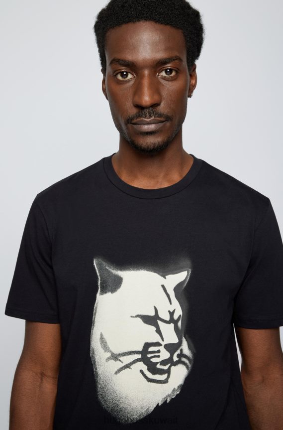 4TFNJN26 أسود Hugo Boss تي شيرت تيرو 50465385 أسود
