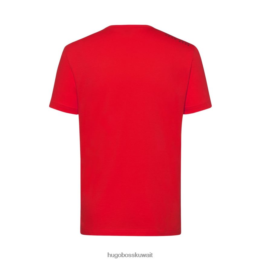 4TFNJN271 أحمر أزرق Hugo Boss تي شيرت 50245195 أحمر