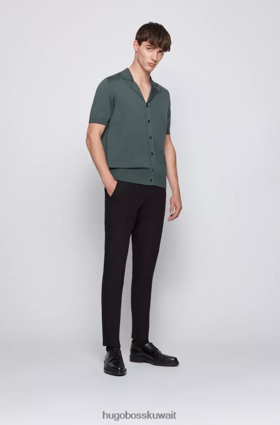 4TFNJN273 البحرية / الأسود Hugo Boss بنطلون كايتو للسفر رقم 50437895 كحلي