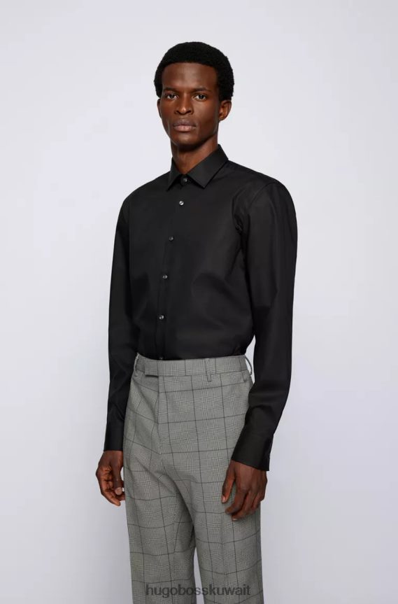 4TFNJN282 أسود/أبيض/كحلي/أزرق فاتح Hugo Boss قميص جينو رقم 50327693 أسود