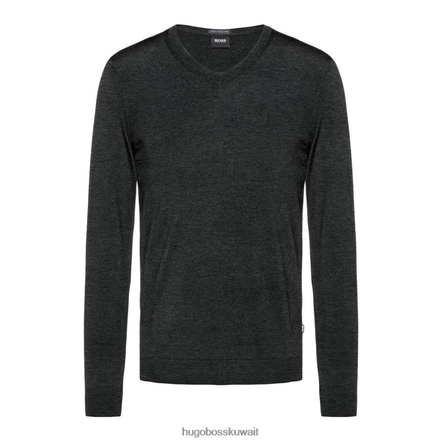 4TFNJN284 الدنيم / الفحم Hugo Boss متماسكة الرقبة الخامس ميلبا 50378576 الدنيم