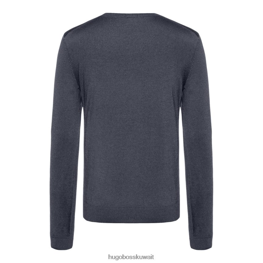 4TFNJN284 الدنيم / الفحم Hugo Boss متماسكة الرقبة الخامس ميلبا 50378576 الدنيم