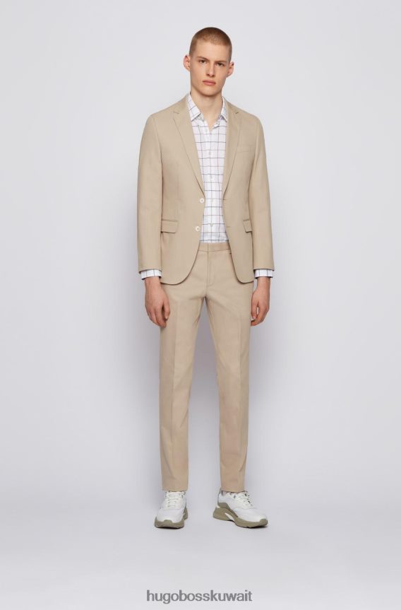 4TFNJN286 أصفر/أبيض/أحمر Hugo Boss قميص كاجوال روني 50450744 أصفر