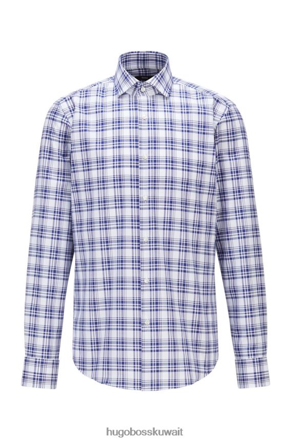 4TFNJN287 الفيروز / البحرية Hugo Boss قميص الحافلة جوردون 50450930 الفيروز