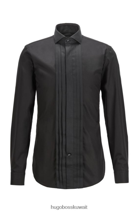 4TFNJN288 أسود/أبيض Hugo Boss قميص سهرة جالفين 50445943 أسود