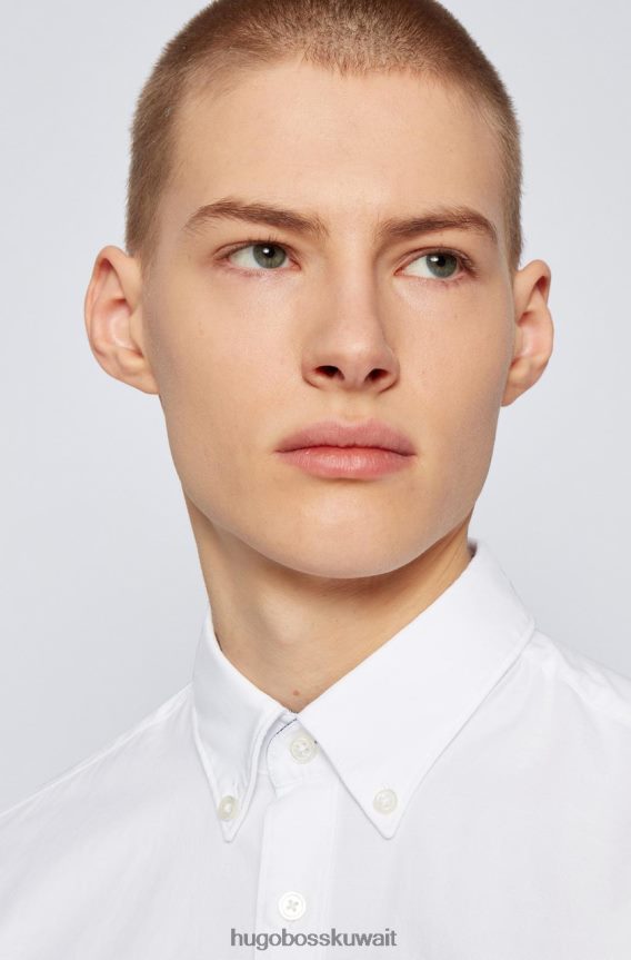 4TFNJN289 البحرية / الأبيض / الأحمر Hugo Boss L/S قضيب القميص 50448887 كحلي