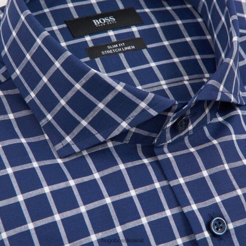 4TFNJN290 القوات البحرية Hugo Boss قميص الحافلة جايسون 50451329 البحرية