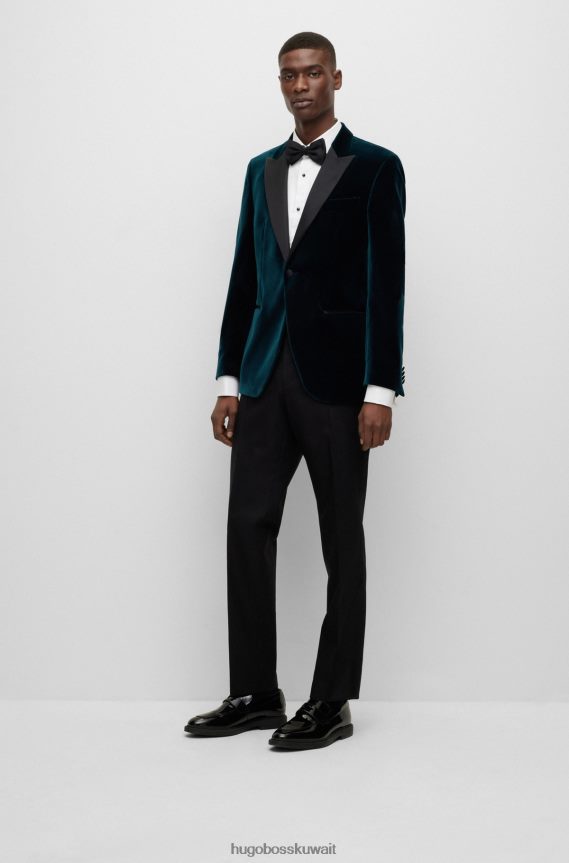 4TFNJN3040 أبيض Hugo Boss قميص رسمي بقصة ضيقة مصنوع من قماش البوبلين القطني القابل للتمدد وسهل الكي باللون الأبيض