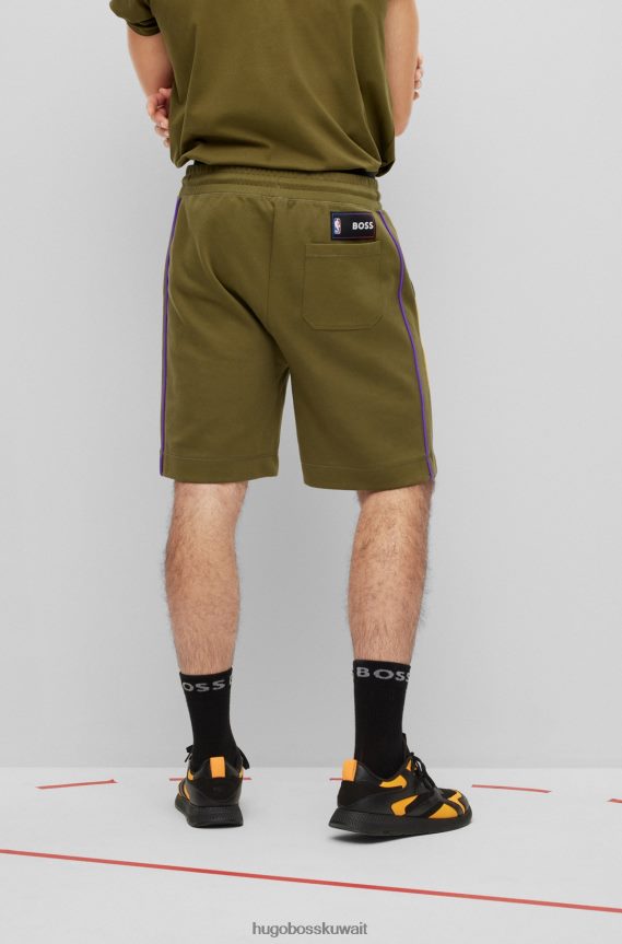 4TFNJN3178 الدوري الاميركي للمحترفين ليكرز Hugo Boss & شورت من مزيج القطن NBA