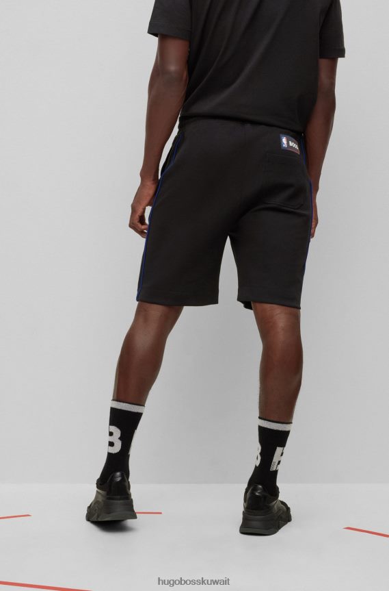 4TFNJN3179 الدوري الاميركي للمحترفين نيكس Hugo Boss الدوري الاميركي للمحترفين وشورت من مزيج القطن