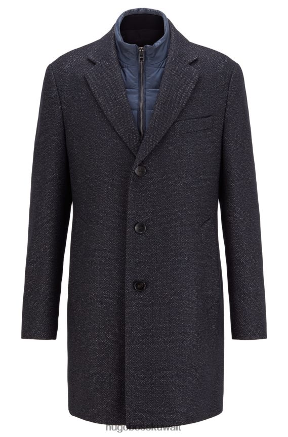 4TFNJN321 أزرق غامق Hugo Boss معطف نديم 4 50438523 أزرق غامق
