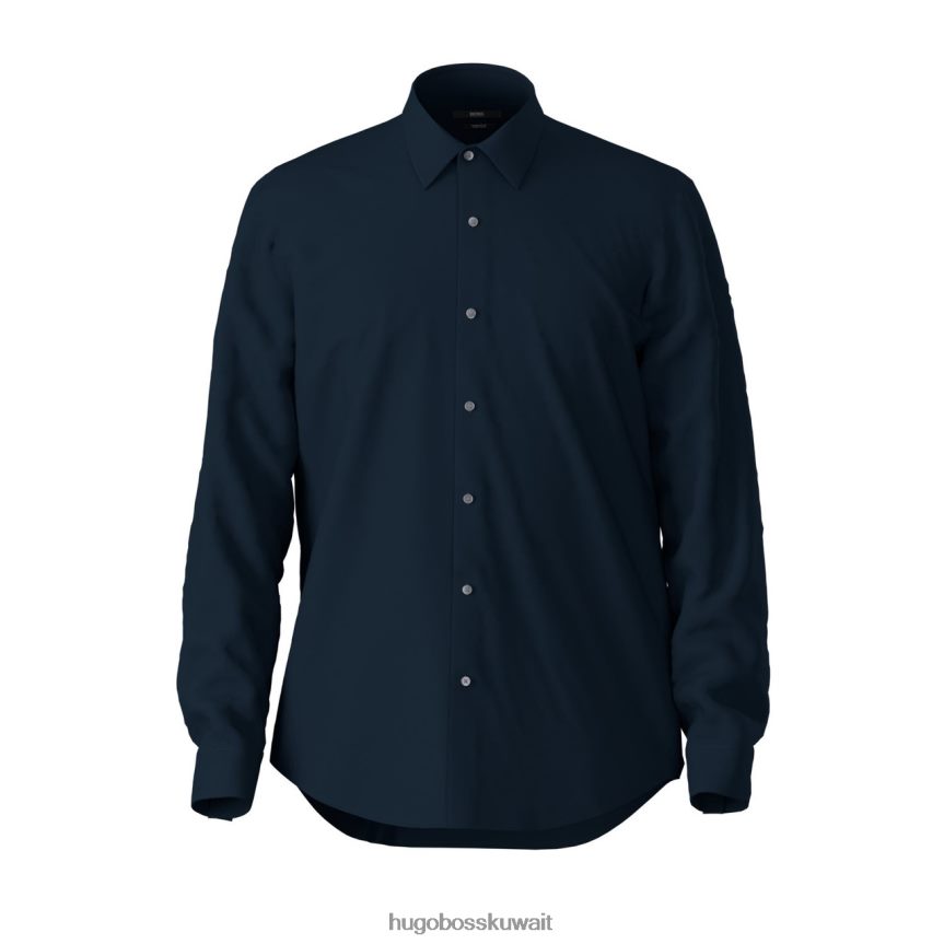 4TFNJN323 أزرق غامق Hugo Boss قميص الحافلة إليوت 50413751 أزرق داكن