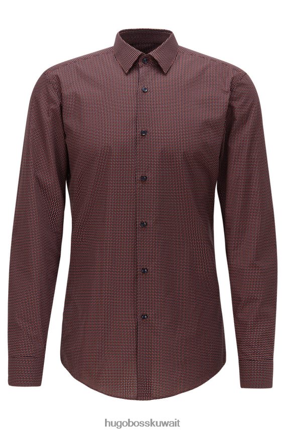 4TFNJN325 openorange Hugo Boss قميص الحافلة isko 50439738 مفتوح باللون البرتقالي