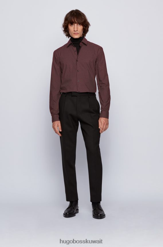 4TFNJN325 openorange Hugo Boss قميص الحافلة isko 50439738 مفتوح باللون البرتقالي