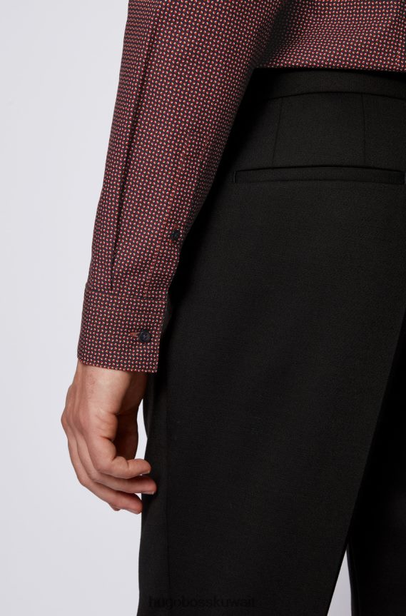 4TFNJN325 openorange Hugo Boss قميص الحافلة isko 50439738 مفتوح باللون البرتقالي