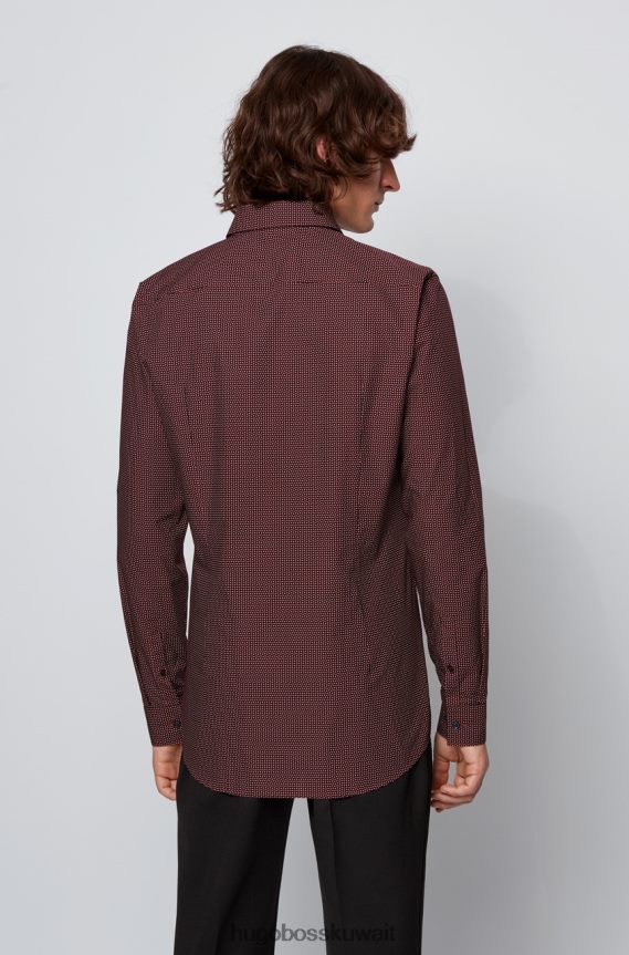 4TFNJN325 openorange Hugo Boss قميص الحافلة isko 50439738 مفتوح باللون البرتقالي