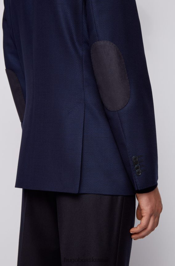 4TFNJN332 القوات البحرية Hugo Boss معطف رياضي جيستور 6 50438641 البحرية