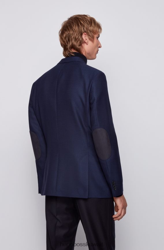 4TFNJN332 القوات البحرية Hugo Boss معطف رياضي جيستور 6 50438641 البحرية