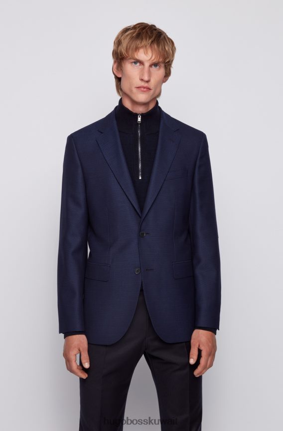 4TFNJN332 القوات البحرية Hugo Boss معطف رياضي جيستور 6 50438641 البحرية