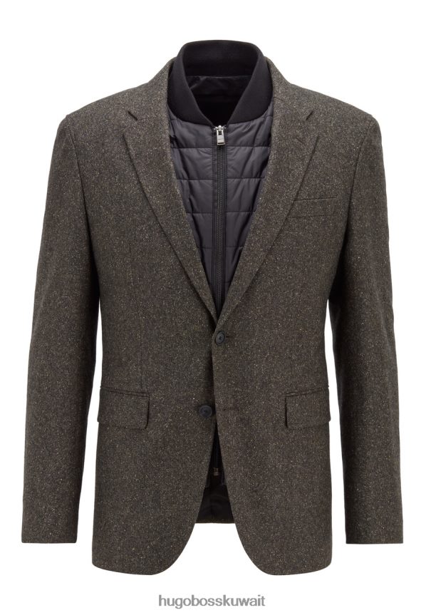 4TFNJN333 opengreen Hugo Boss سترة رياضية hadik 2 50438380 opengreen