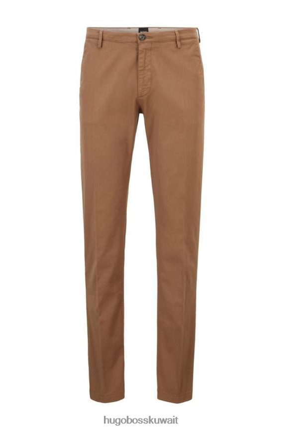 4TFNJN343 برتقالي/بني غامق/تركي/أكوا/أبيض/بيج غامق Hugo Boss بنطلون كاجوال أرز 50325936 برتقالي