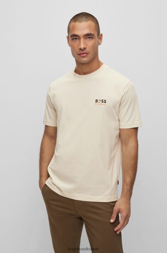 4TFNJN3465 أبيض Hugo Boss تي شيرت أبيض بشعار هوغو مريح ومريح في ريكوتا²