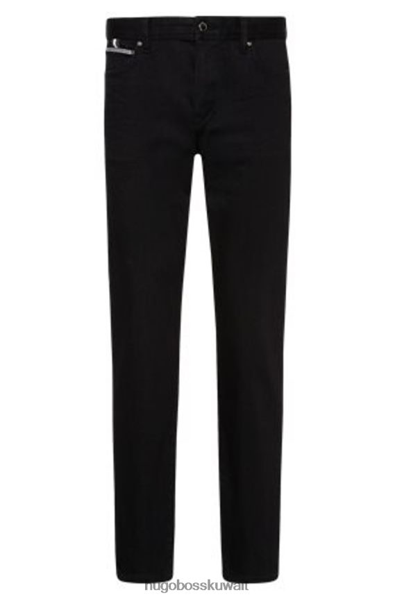 4TFNJN349 أسود Hugo Boss جينز مدبب 50437961 أسود