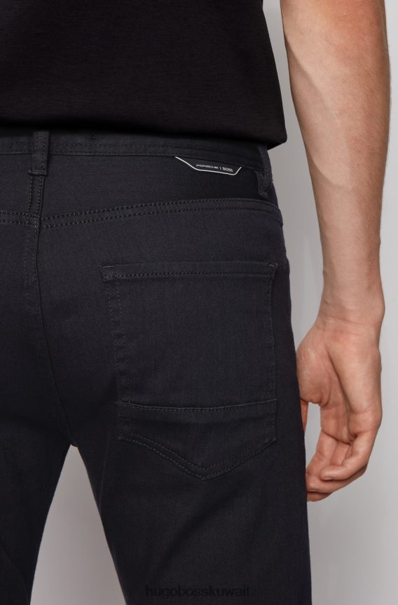 4TFNJN349 أسود Hugo Boss جينز مدبب 50437961 أسود