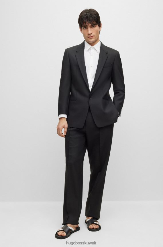 4TFNJN3506 أبيض Hugo Boss قميص Hugo الأبيض النحيف من قماش البوبلين المصنوع من مزيج القطن