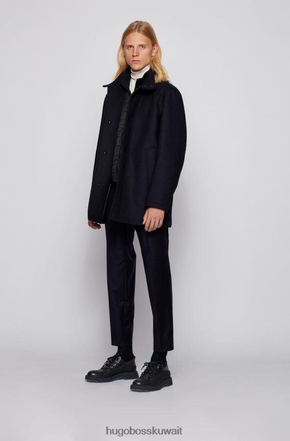 4TFNJN352 البحرية / الأسود Hugo Boss معطف كوكستان 50436542 البحرية