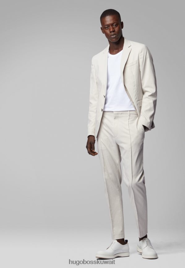 4TFNJN353 اللون البيج Hugo Boss بنطلون باكو 50412131 بيج