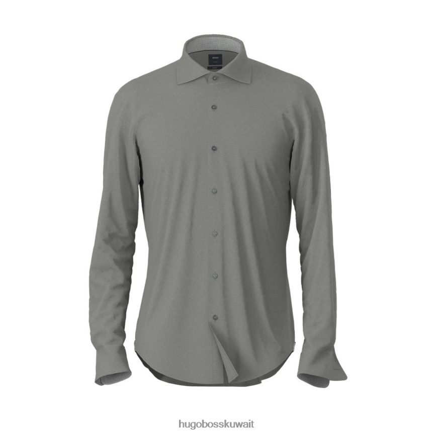 4TFNJN358 رمادي Hugo Boss تي شيرت L/S راندولف 50422675 رمادي