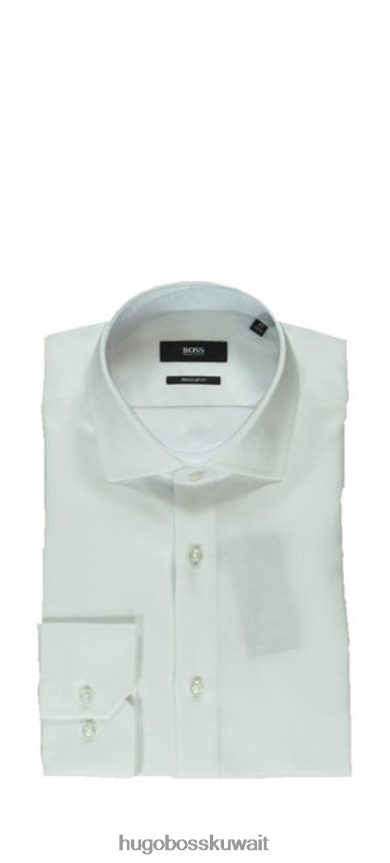 4TFNJN367 أبيض Hugo Boss قميص عمل جوردون 50410447 أبيض