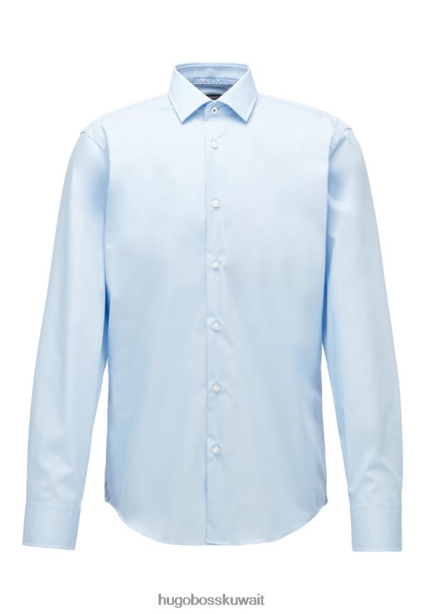 4TFNJN371 أبيض / سماوي / بحري Hugo Boss قميص عمل جيلسون - 50428224 أبيض