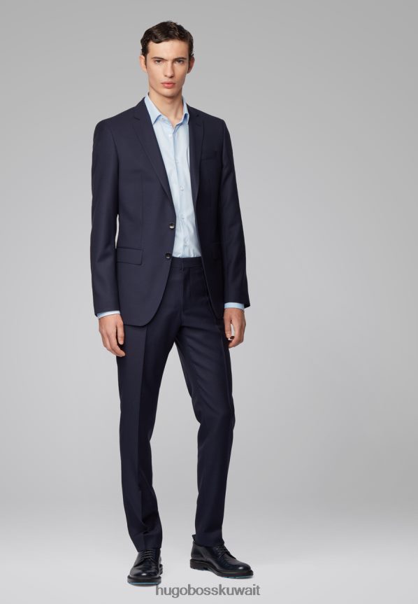 4TFNJN371 أبيض / سماوي / بحري Hugo Boss قميص عمل جيلسون - 50428224 أبيض