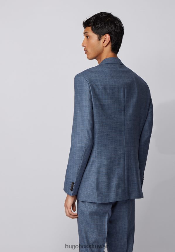 4TFNJN372 أسود/أزرق مفتوح Hugo Boss بدلة جاكسون/لينون-50426899 xx أسود