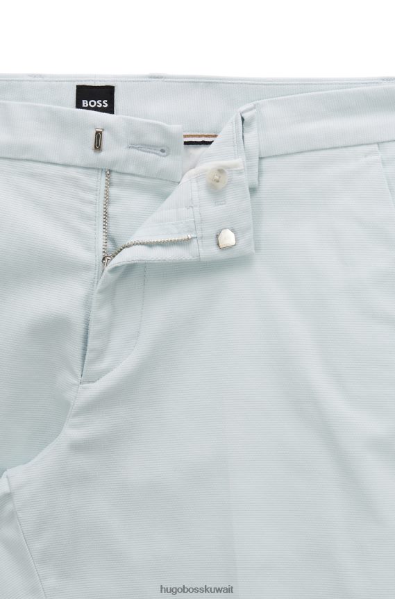 4TFNJN3776 اخضر فاتح Hugo Boss شورت بقصة ضيقة باللون الأخضر الفاتح مصنوع من قطن هوغو المطاطي