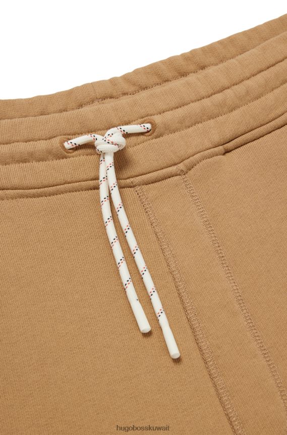 4TFNJN3780 اللون البيج Hugo Boss بنطال رياضي طويل من القطن العضوي x phipps