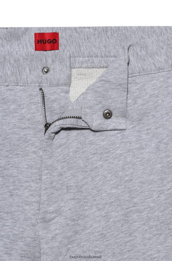 4TFNJN3787 رمادي فاتح Hugo Boss بنطلون كارجو رمادي فاتح من Hugo مصنوع من قطن ميلانج فائق المرونة