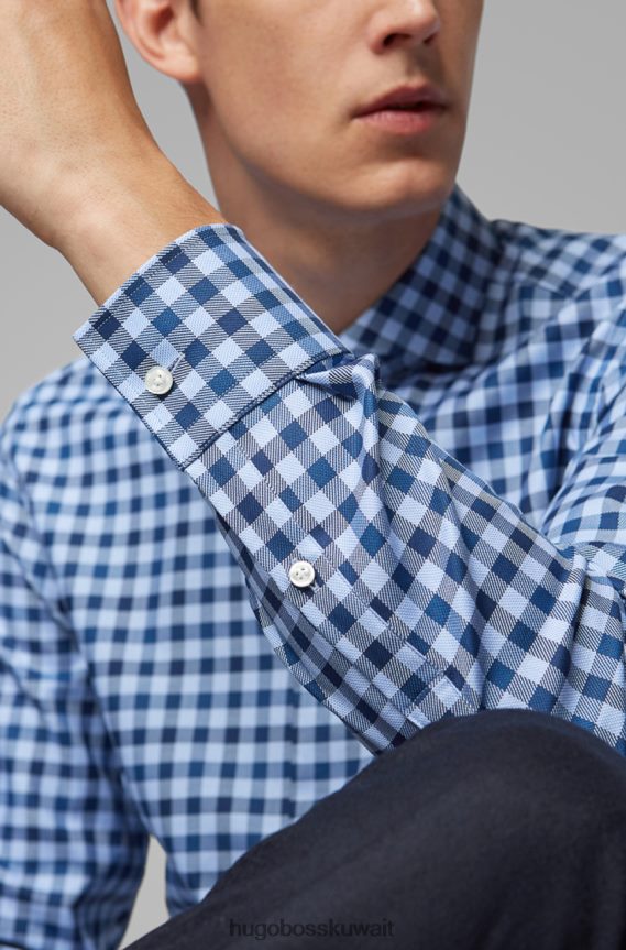 4TFNJN383 البحرية / الأحمر Hugo Boss قميص الأعمال جايسون 50415749 البحرية