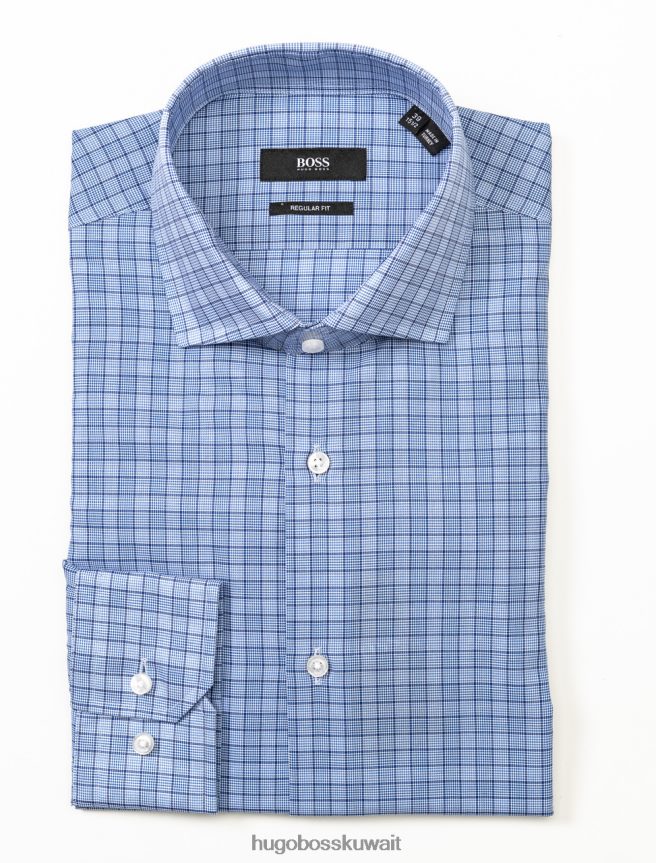 4TFNJN389 أزرق Hugo Boss قميص الأعمال جوردون 50404539 الأزرق