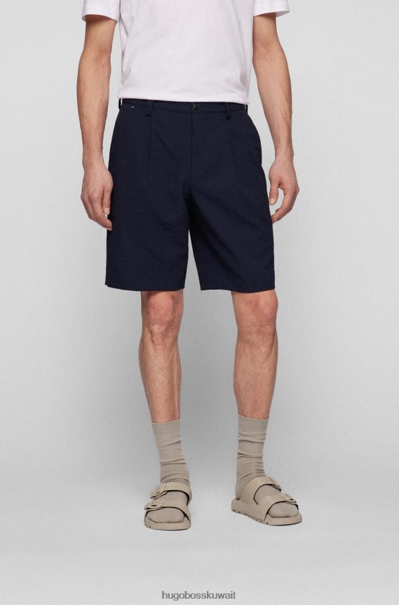 4TFNJN3919 أزرق غامق Hugo Boss شورت Hugo مدبب باللون الأزرق الداكن ذو الأداء المطاطي